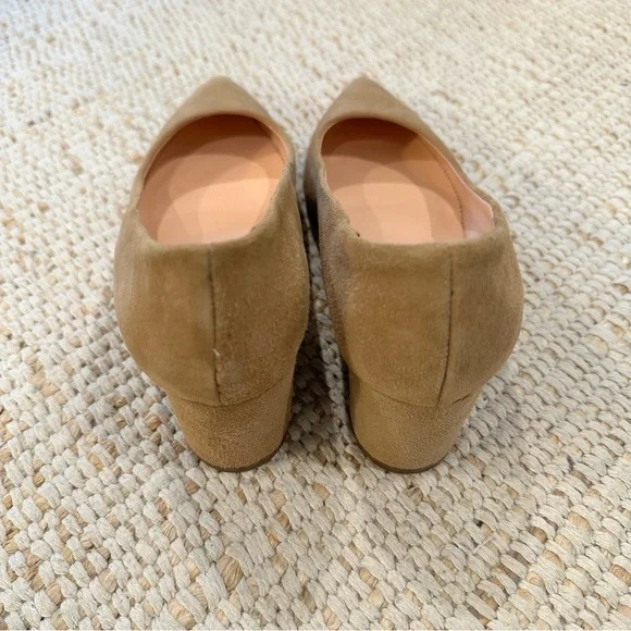 J. Crew Women's Tan Block Heel Pumps in Suede - Picture 4 of 6